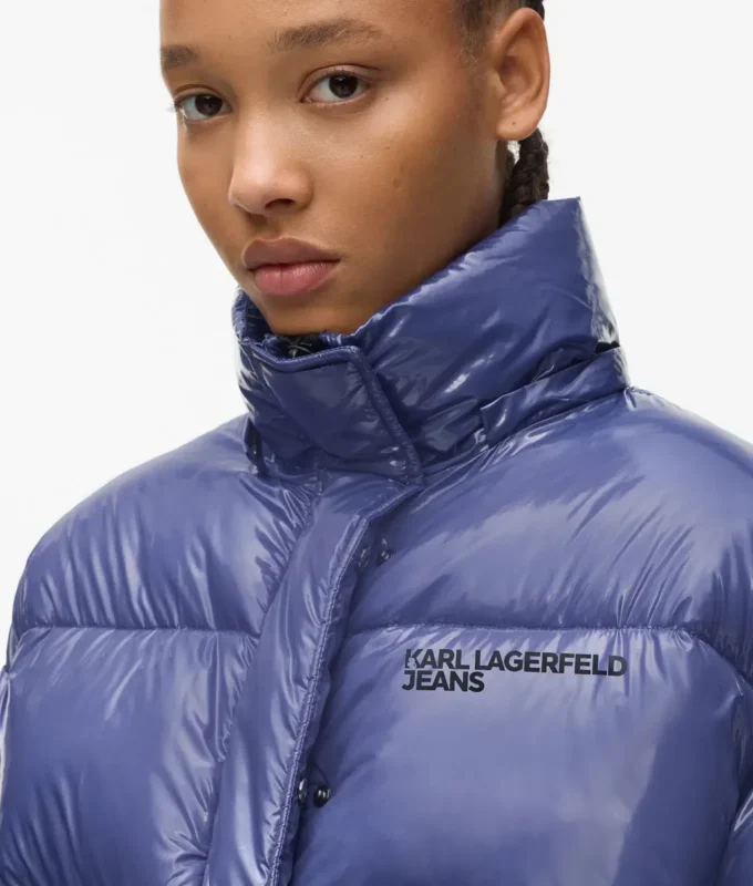 Parlak, kutu kesim puffer ceket Parlak, kutu kesim puffer ceket