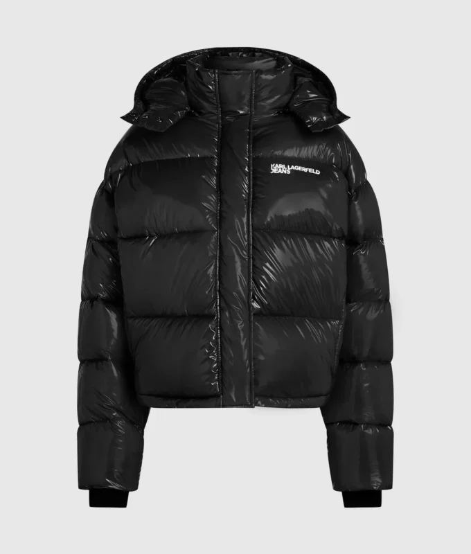 Parlak, kutu kesim puffer ceket Parlak, kutu kesim puffer ceket