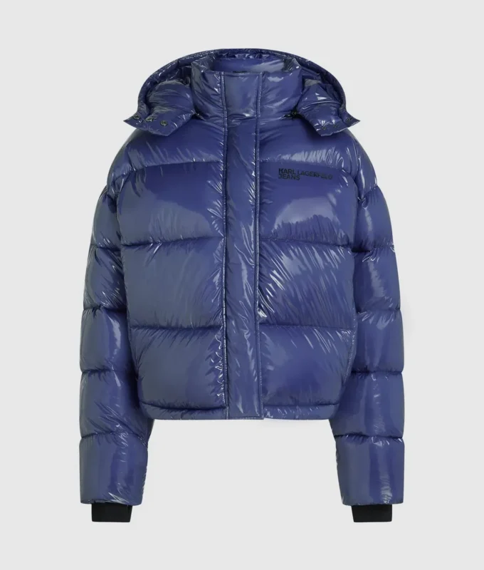 Parlak, kutu kesim puffer ceket Parlak, kutu kesim puffer ceket