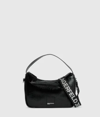 Parlak mini hobo çanta