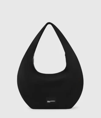 Parlak naylon hobo çanta