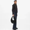 Parlak naylon hobo çanta Parlak naylon hobo çanta