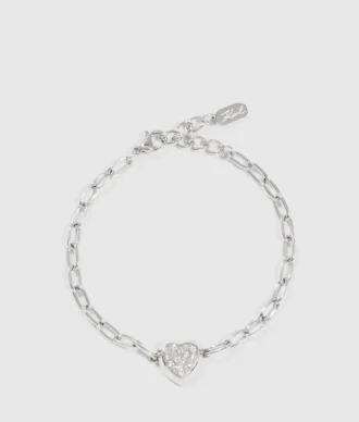 PAVÉ KALP CHARMS BİLEZİK PAVÉ KALP CHARMS BİLEZİK
