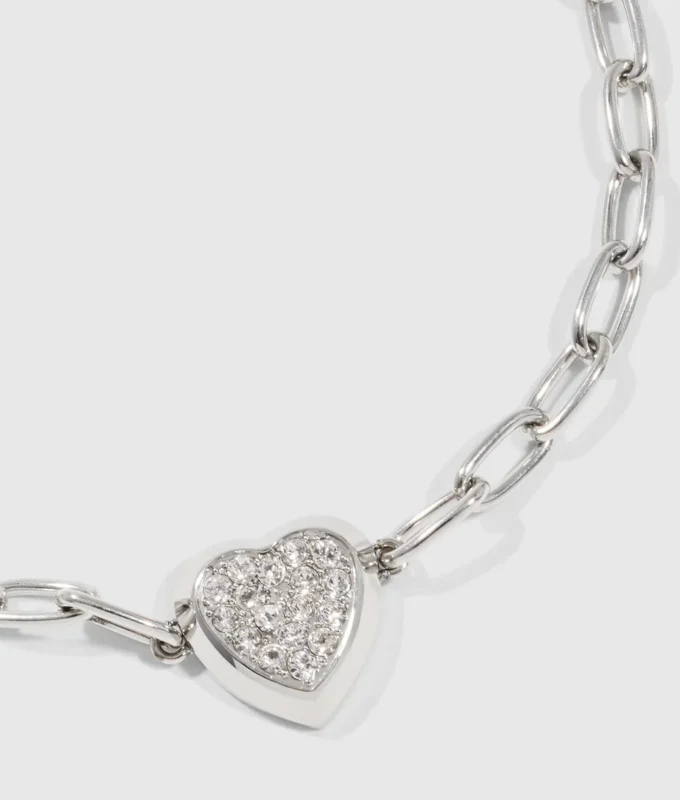 PAVÉ KALP CHARMS BİLEZİK PAVÉ KALP CHARMS BİLEZİK