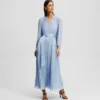 PLEATED MAXI ELBİSE PLEATED MAXI ELBİSE