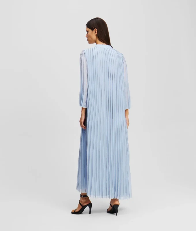 PLEATED MAXI ELBİSE PLEATED MAXI ELBİSE