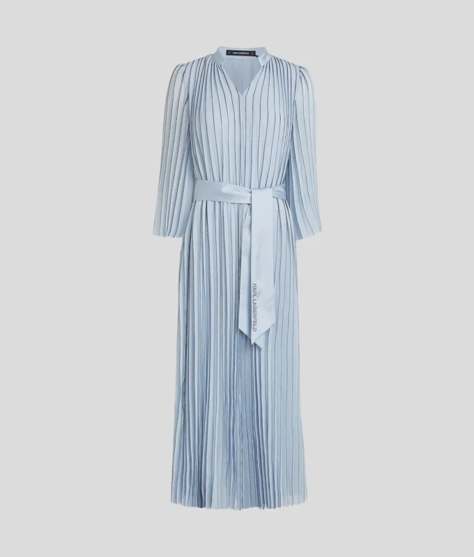 PLEATED MAXI ELBİSE PLEATED MAXI ELBİSE