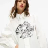 Poplin kravatlı gömlek Poplin kravatlı gömlek