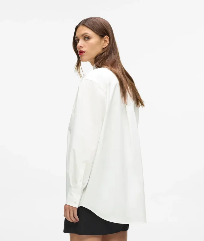 Poplin kravatlı gömlek Poplin kravatlı gömlek