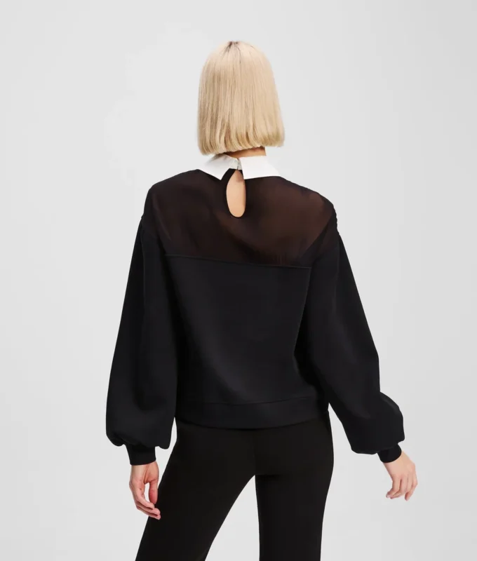POPLIN YAKALI SWEATSHIRT POPLIN YAKALI SWEATSHIRT