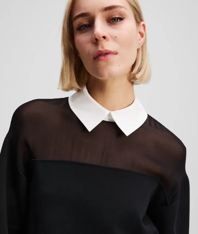 POPLIN YAKALI SWEATSHIRT POPLIN YAKALI SWEATSHIRT
