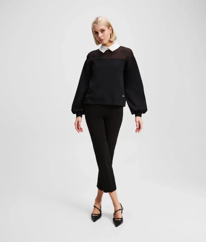 POPLIN YAKALI SWEATSHIRT POPLIN YAKALI SWEATSHIRT