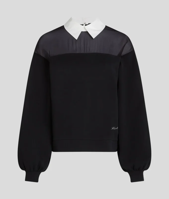 POPLIN YAKALI SWEATSHIRT POPLIN YAKALI SWEATSHIRT