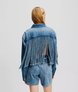 RAHAT FRINGED DENIM CEKET