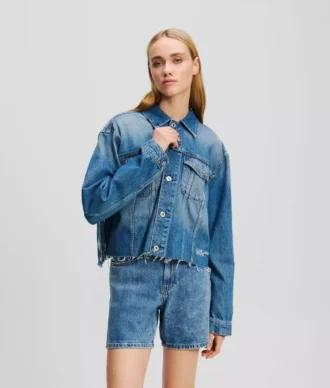 RAHAT FRINGED DENIM CEKET