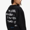 Rahat Karl alıntılı sweatshirt Rahat Karl alıntılı sweatshirt