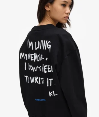 Rahat Karl alıntılı sweatshirt