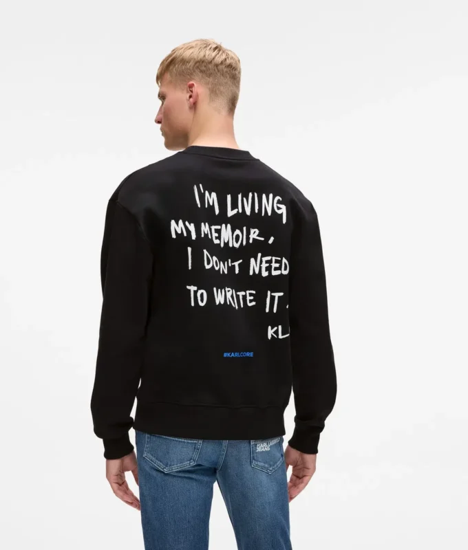 Rahat Karl alıntılı sweatshirt Rahat Karl alıntılı sweatshirt