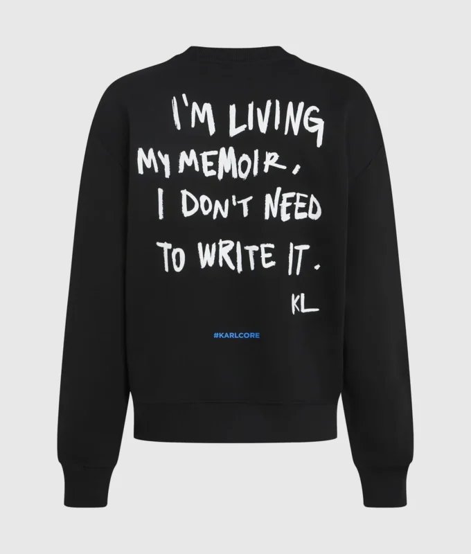 Rahat Karl alıntılı sweatshirt Rahat Karl alıntılı sweatshirt