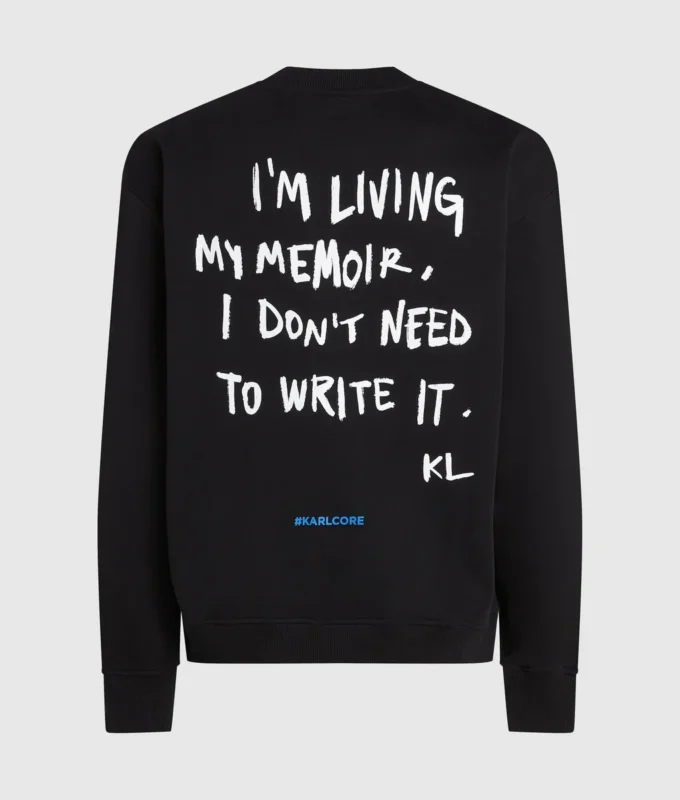 Rahat Karl alıntılı sweatshirt Rahat Karl alıntılı sweatshirt