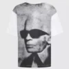 Rahat Karl baskılı tişört Rahat Karl baskılı tişört