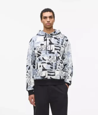 Rahat, tüm yüzeyi Monogram desenli kapüşonlu sweatshirt Rahat, tüm yüzeyi Monogram desenli kapüşonlu sweatshirt