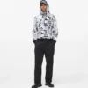 Rahat, tüm yüzeyi Monogram desenli kapüşonlu sweatshirt Rahat, tüm yüzeyi Monogram desenli kapüşonlu sweatshirt