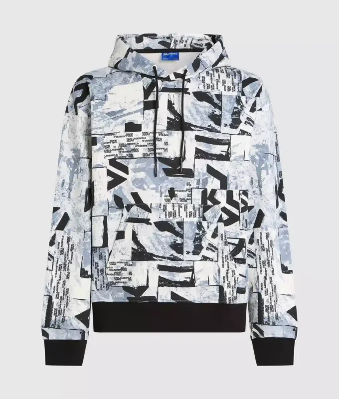 Rahat, tüm yüzeyi Monogram desenli kapüşonlu sweatshirt Rahat, tüm yüzeyi Monogram desenli kapüşonlu sweatshirt