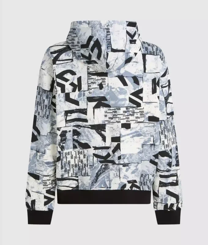 Rahat, tüm yüzeyi Monogram desenli kapüşonlu sweatshirt Rahat, tüm yüzeyi Monogram desenli kapüşonlu sweatshirt