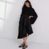 RIB-KNIT PONCHO RIB-KNIT PONCHO
