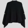 RIB-KNIT PONCHO RIB-KNIT PONCHO