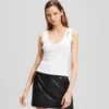RIBBED V-NECK TANK TOP RIBBED V-NECK TANK TOP