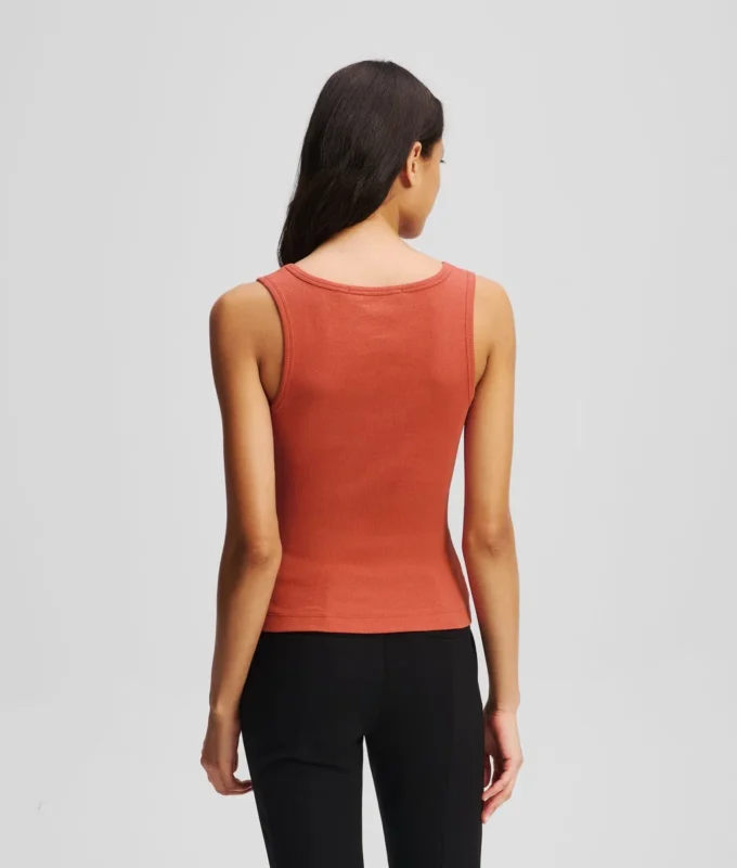RIBBED V-NECK TANK TOP RIBBED V-NECK TANK TOP
