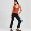 RIBBED V-NECK TANK TOP RIBBED V-NECK TANK TOP