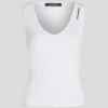 RIBBED V-NECK TANK TOP RIBBED V-NECK TANK TOP