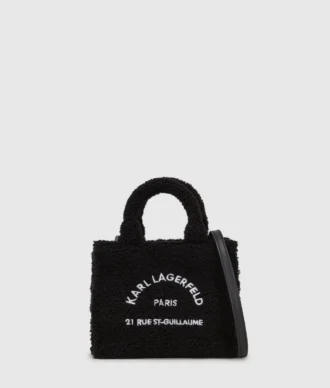 Rue St-Guillaume mini shearling tote çanta Rue St-Guillaume mini shearling tote çanta