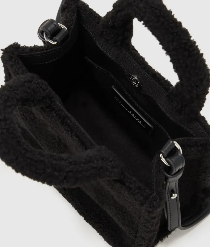 Rue St-Guillaume mini shearling tote çanta