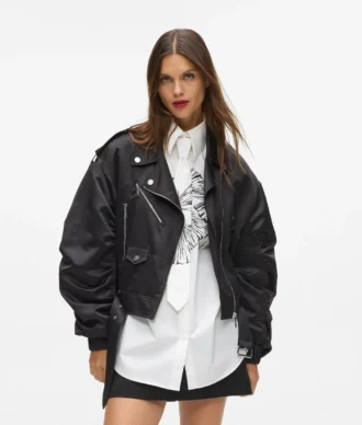 Saten bomber ceket