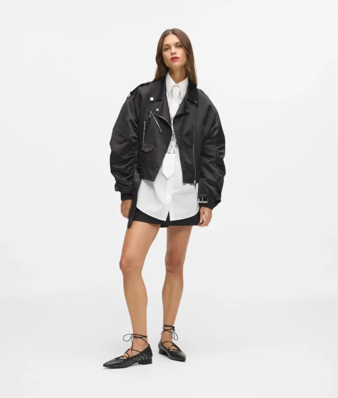 Saten bomber ceket Saten bomber ceket