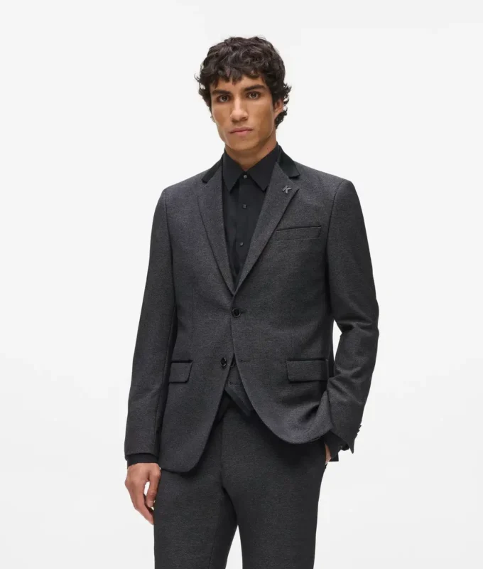 Saten yakalı blazer Saten yakalı blazer