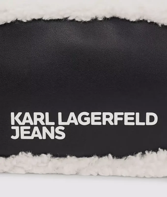 Shearling çapraz askılı kamera çantası Shearling çapraz askılı kamera çantası