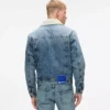 Shearling denim ceket Shearling denim ceket