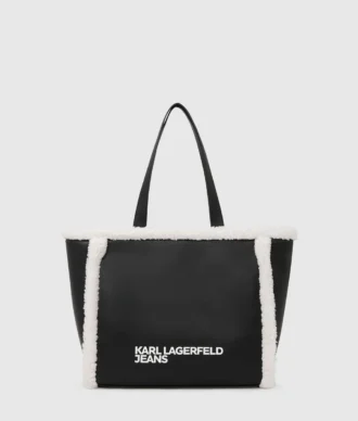 Shearling tote çanta