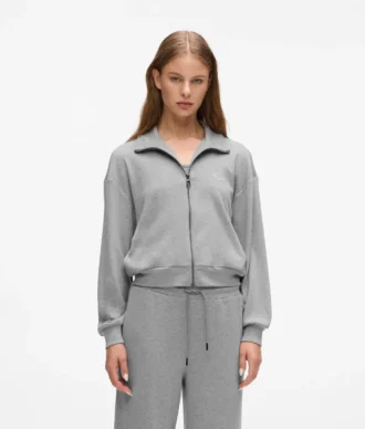 Signature fermuarlı lounge sweatshirt