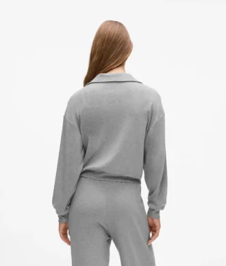Signature fermuarlı lounge sweatshirt