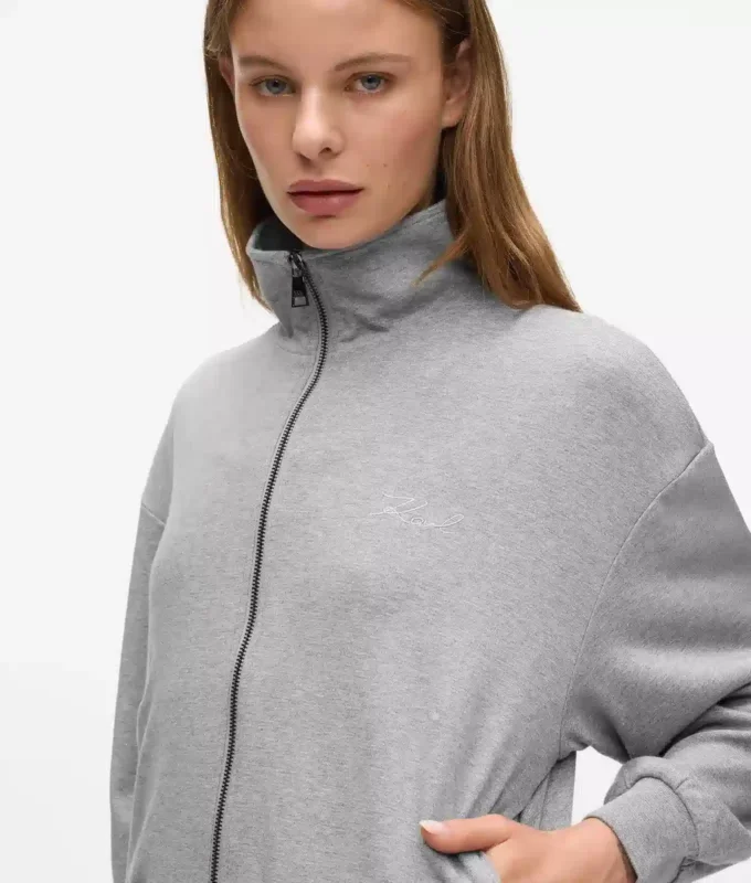 Signature fermuarlı lounge sweatshirt Signature fermuarlı lounge sweatshirt