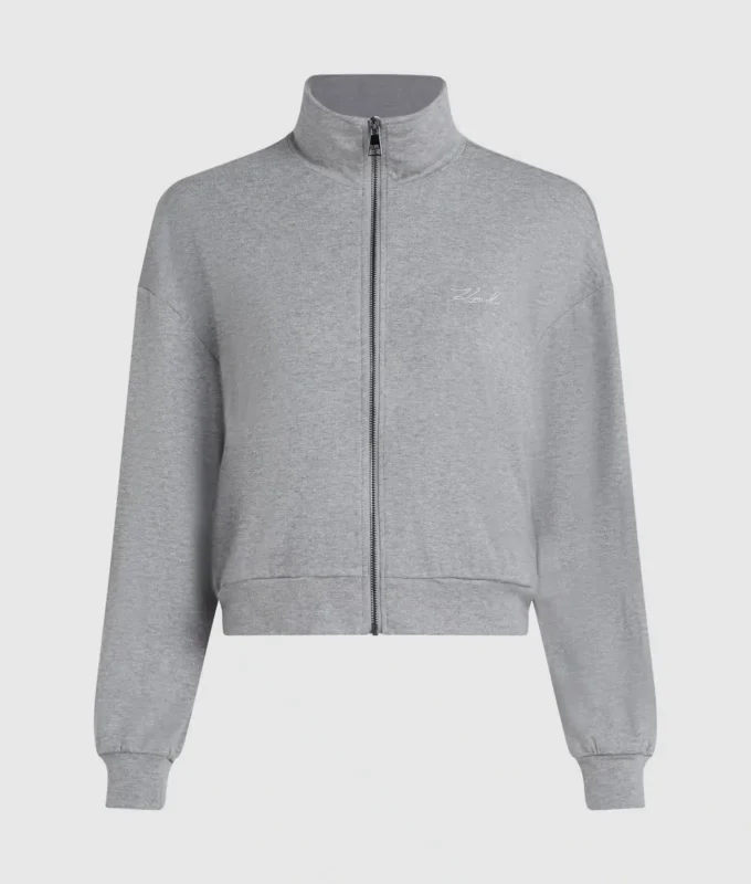Signature fermuarlı lounge sweatshirt Signature fermuarlı lounge sweatshirt