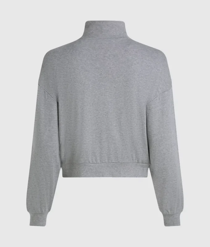 Signature fermuarlı lounge sweatshirt Signature fermuarlı lounge sweatshirt