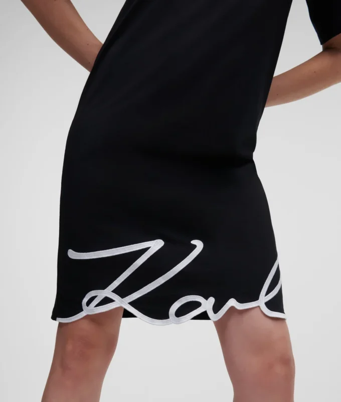 SIGNATURE HEM T-SHIRT ELBİSE SIGNATURE HEM T-SHIRT ELBİSE