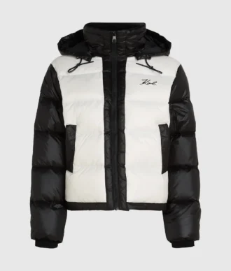 Signature puffer ceket